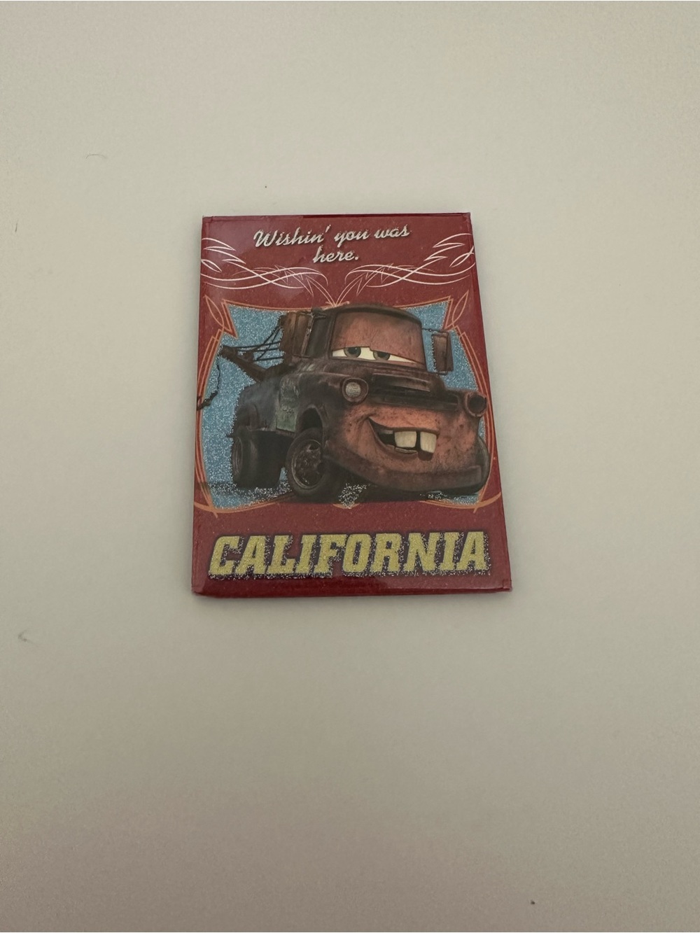 Disney Cars Mater "Wishin' you was here" Fridge Magnet